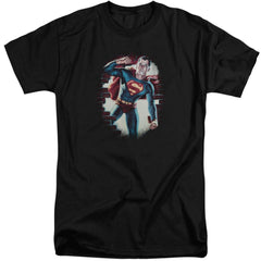 Superman Vintage Steel Men's 18/1 Tall Cotton SS T