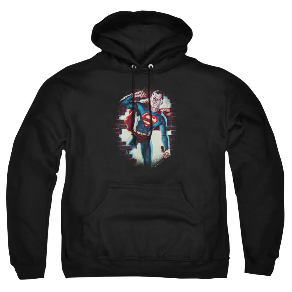Superman Vintage Steel Men's Pull-Over 75 25 Poly Hoodie
