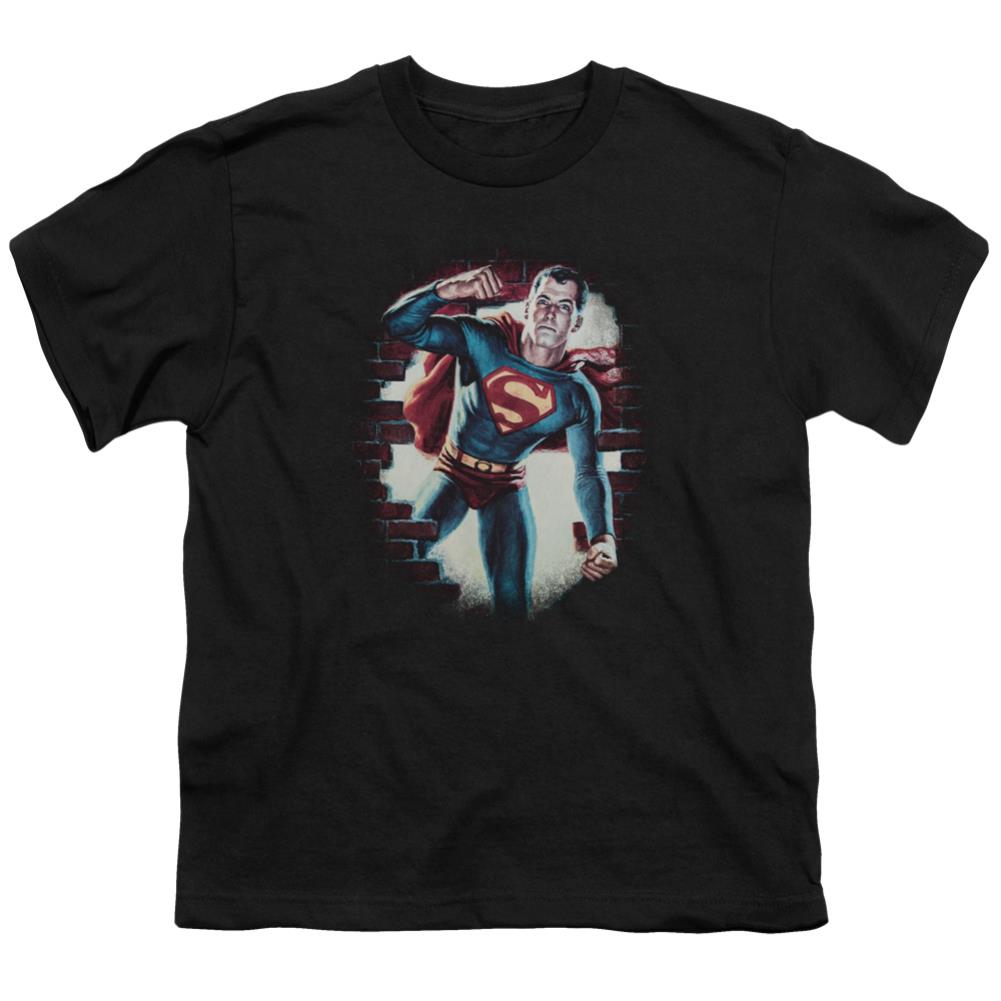 Superman Vintage Steel Youth 18/1 100% Cotton SS T