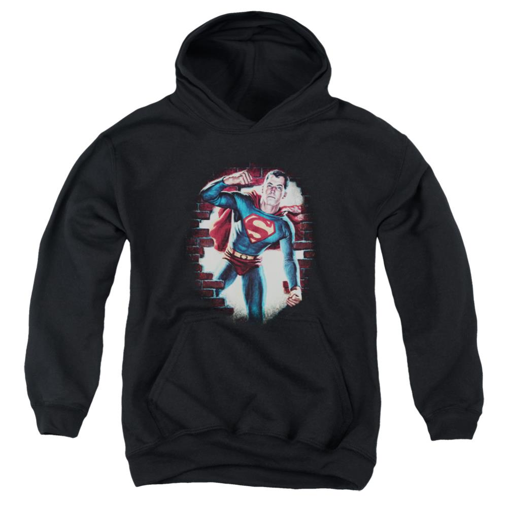 Superman Vintage Steel Youth Cotton Poly Pull-Over Hoodie