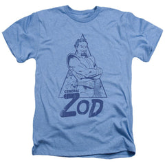 Superman Vintage Zod Men's 30/1 Heather 60 40 Poly SS T
