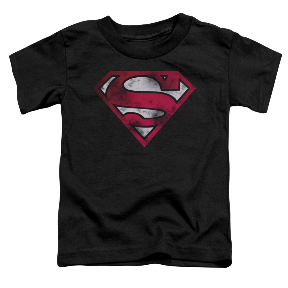 Superman War Torn Shield Toddler 18/1 Cotton SS T