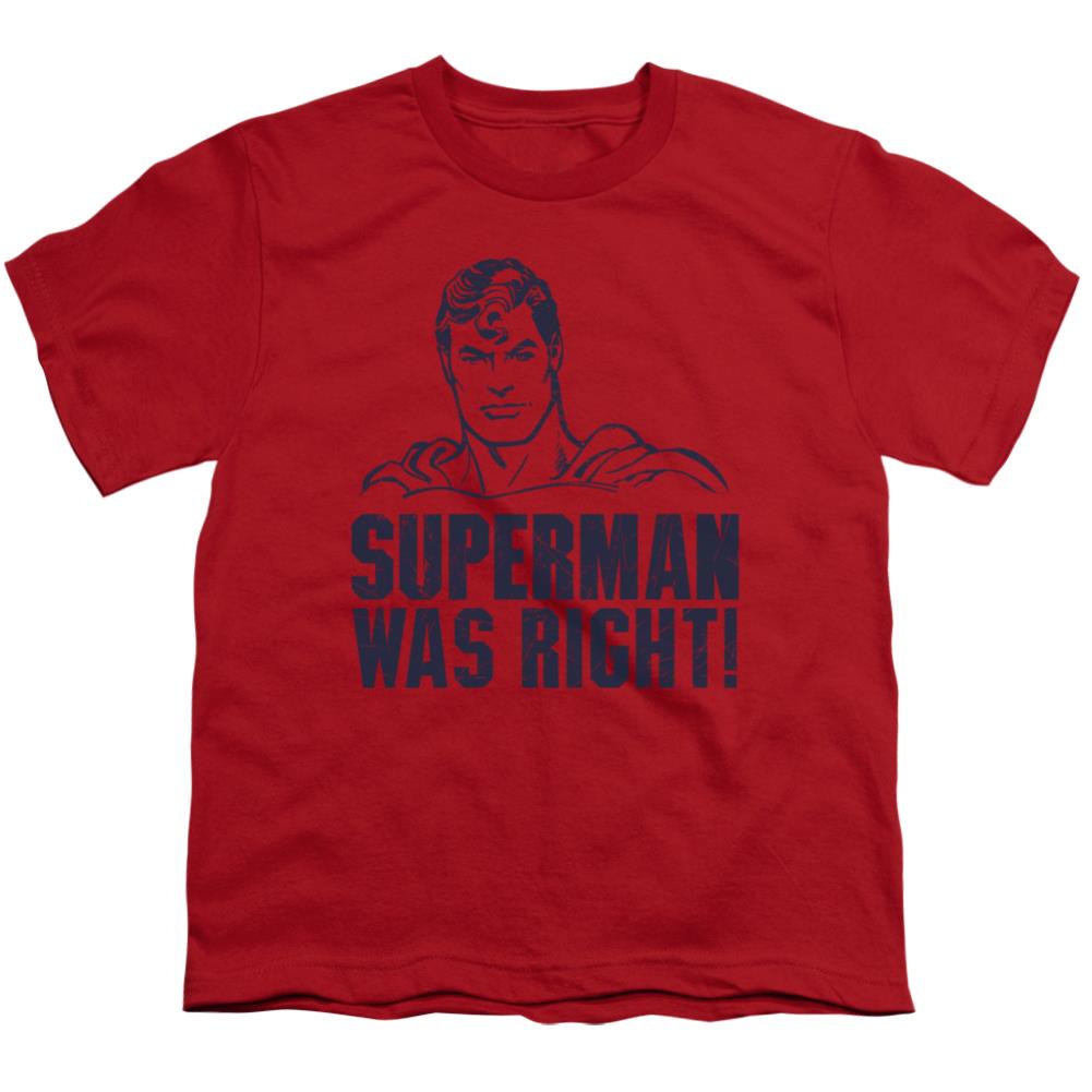 Superman Was Right Youth 18/1 100% Cotton SS T