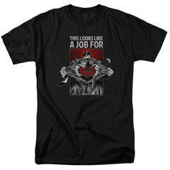 Superman Watchful Eye Men's 18/1 Cotton SS T