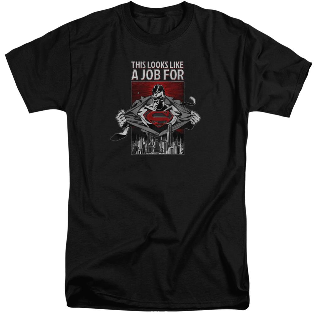 Superman Watchful Eye Men's 18/1 Tall Cotton SS T