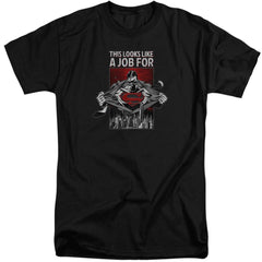 Superman Watchful Eye Men's 18/1 Tall Cotton SS T