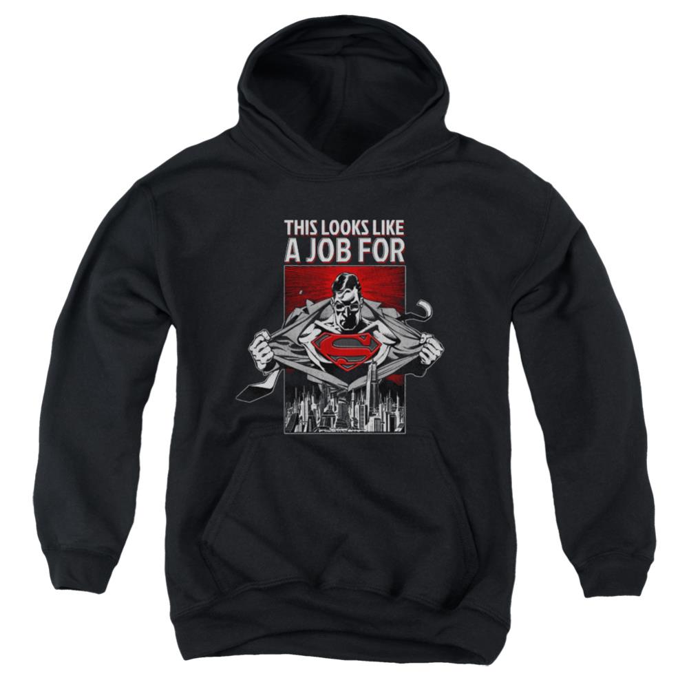 Superman Watchful Eye Youth Cotton Poly Pull-Over Hoodie