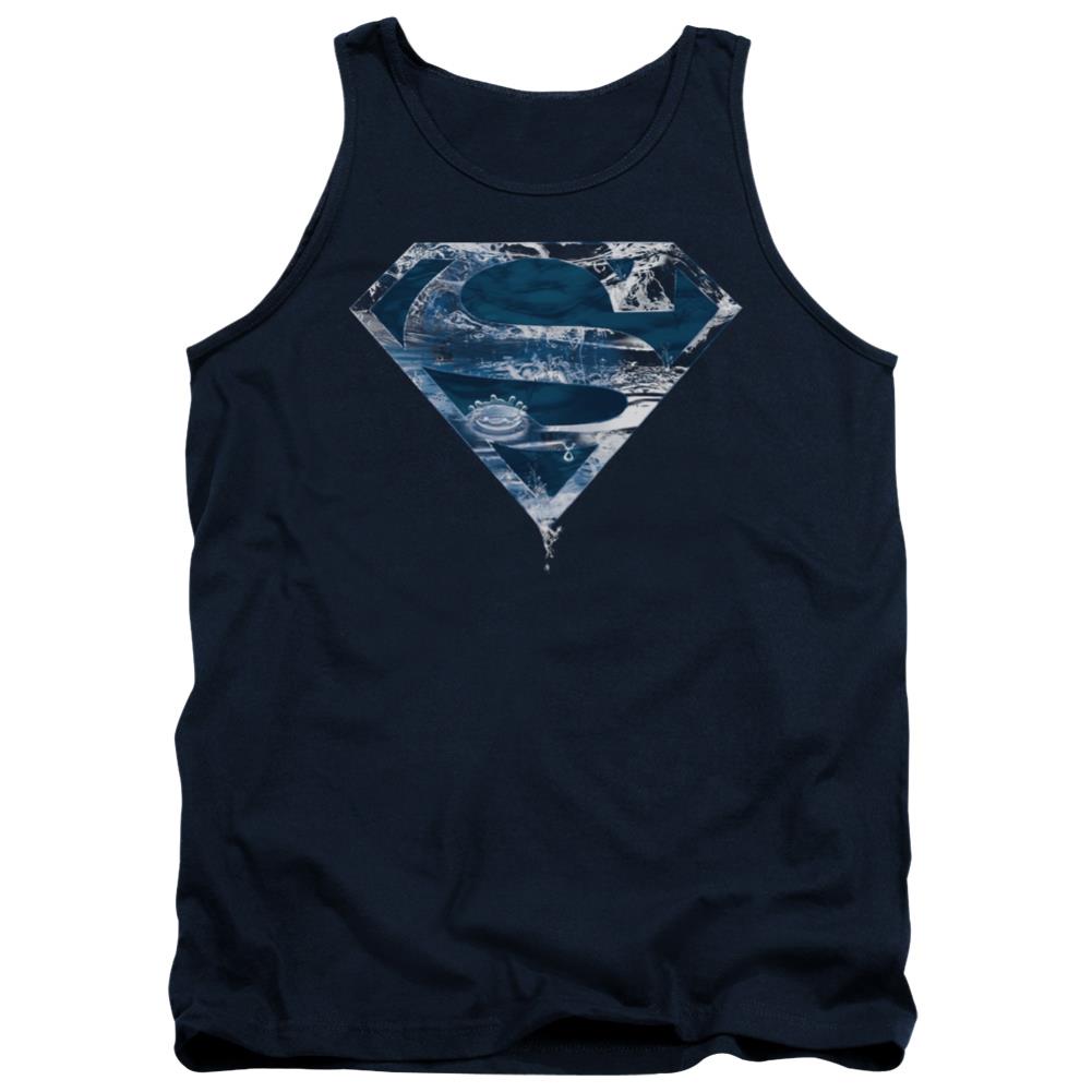 Superman Water Shield Men's 18/1 Cotton Tank Top