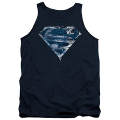 Superman Water Shield Men's 18/1 Cotton Tank Top