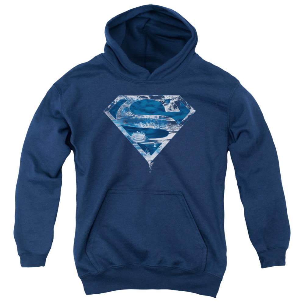 Superman Water Shield Youth Cotton Poly Pull-Over Hoodie