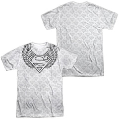 Superman Winged Shield Repeat Men's Regular Fit Polyester SS T
