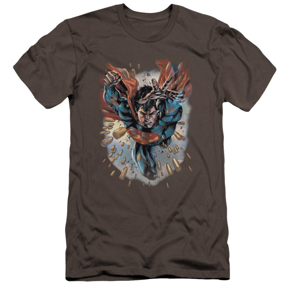 Superman Within My Grasp Men's Ultra-Soft 30/1 Cotton Slim SS T