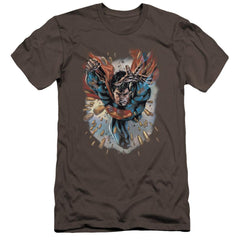 Superman Within My Grasp Men's Ultra-Soft 30/1 Cotton Slim SS T
