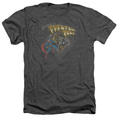 Superman Zod Greetings Men's 30/1 Heather 60 40 Poly SS T