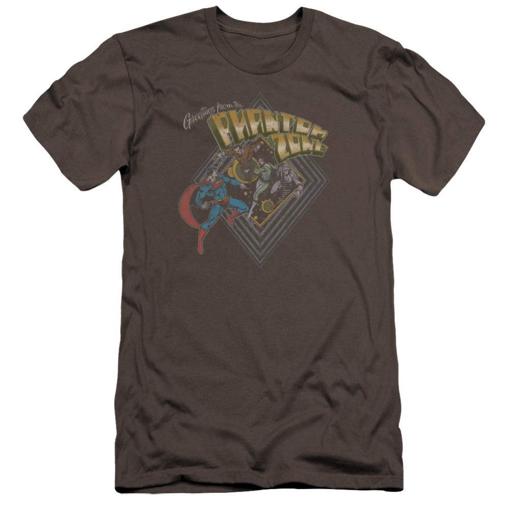 Superman Zod Greetings Men's Ultra-Soft 30/1 Cotton Slim SS T