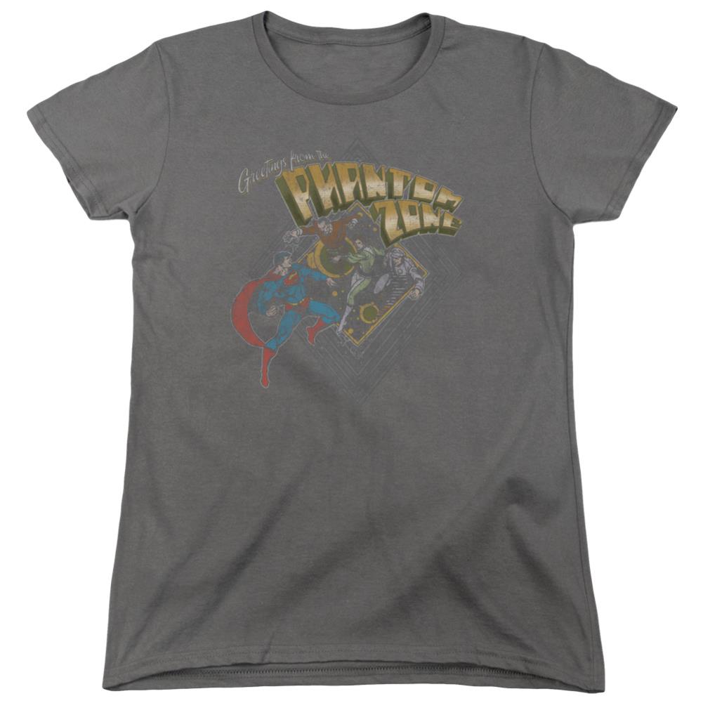 Superman Zod Greetings Women's 18/1 Cotton SS T