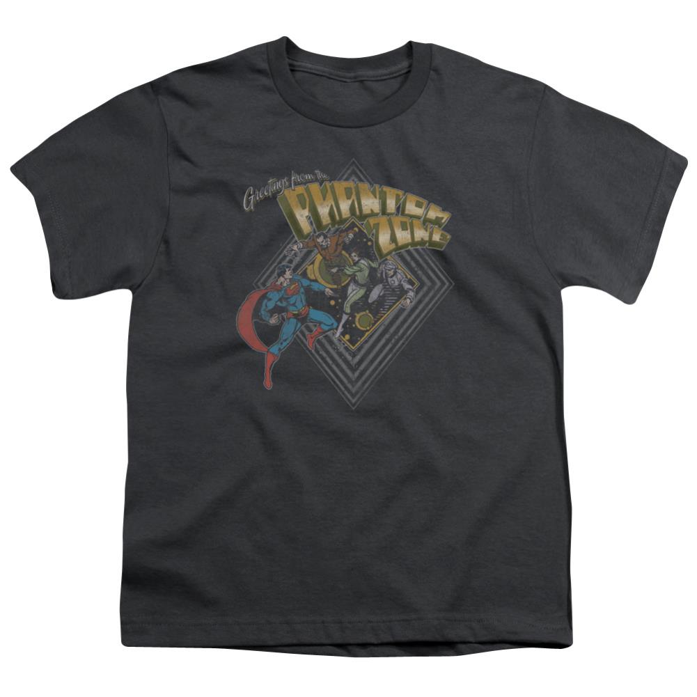 Superman Zod Greetings Youth 18/1 100% Cotton SS T