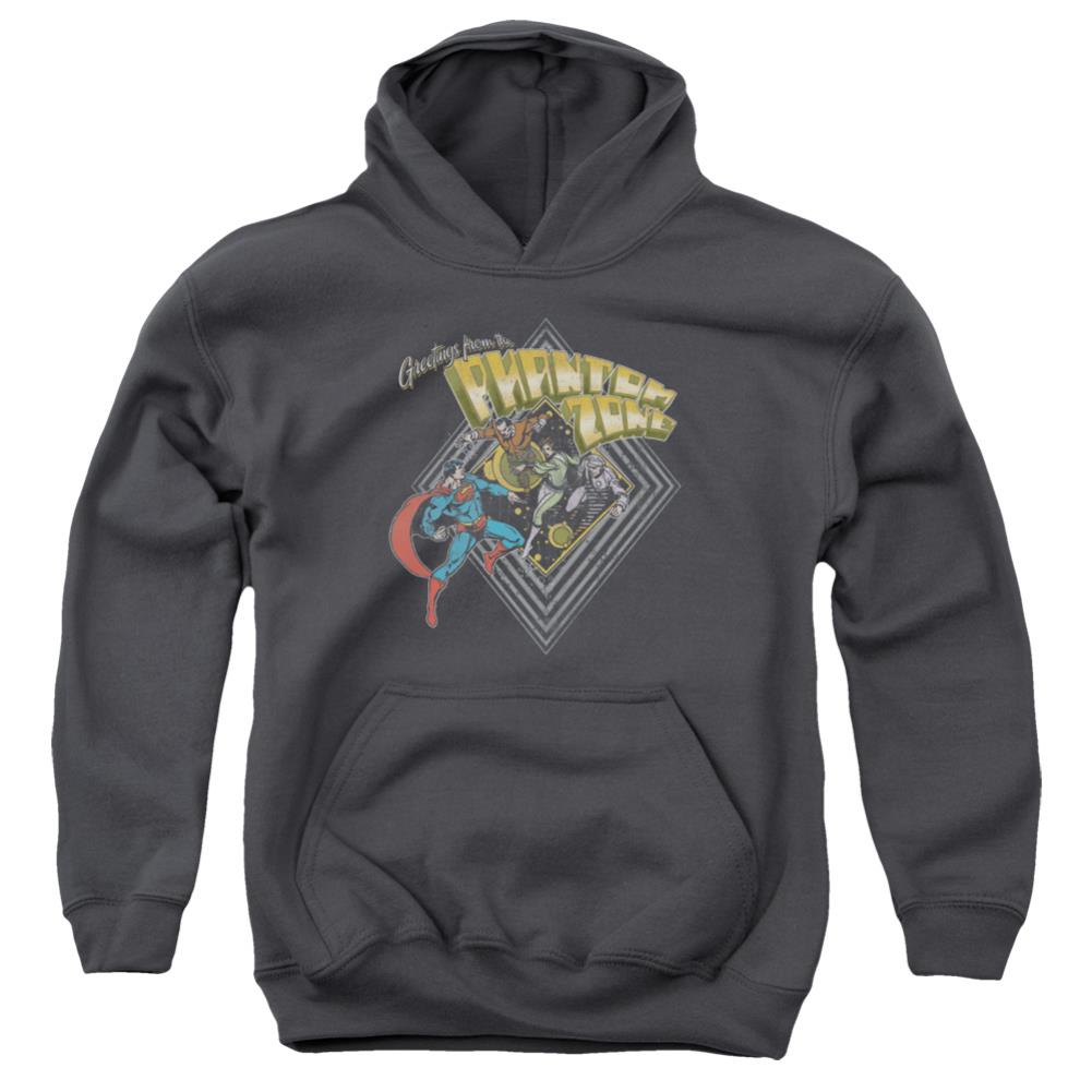 Superman Zod Greetings Youth Cotton Poly Pull-Over Hoodie