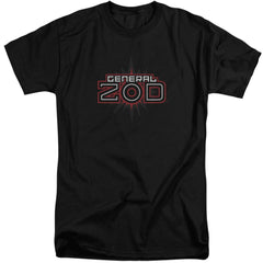 Superman Zod Logo Men's 18/1 Tall Cotton SS T