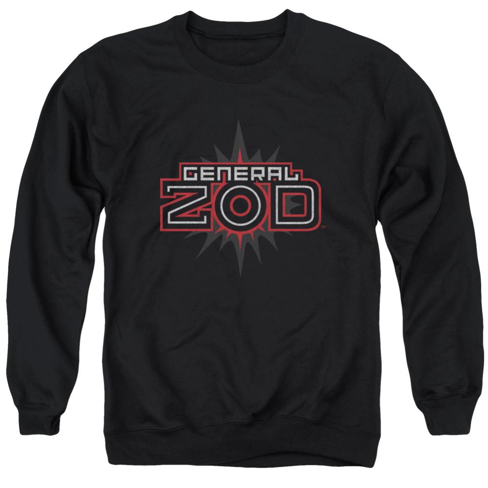 Superman Zod Logo Men's Crewneck 50 50 Poly LS T