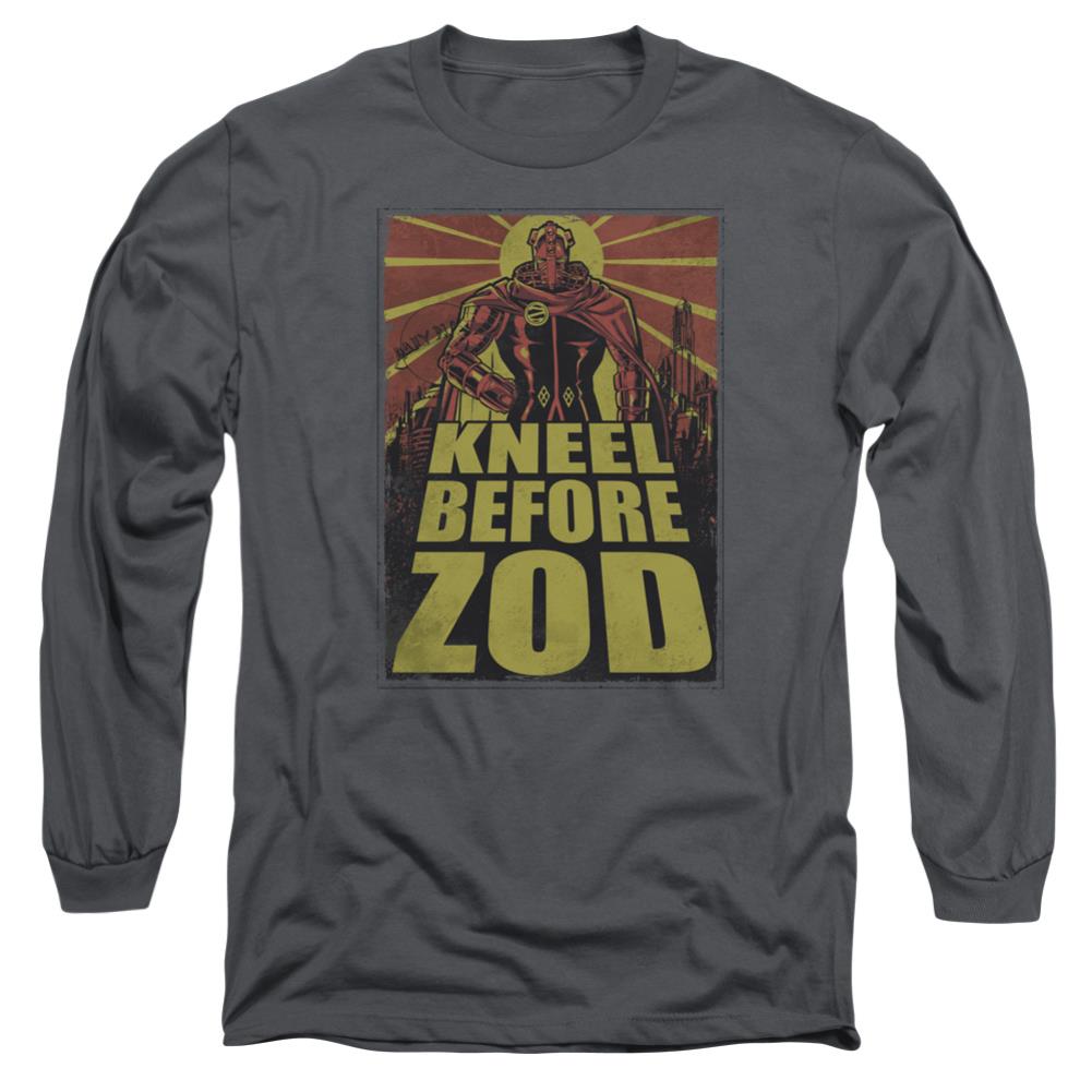 Superman Zod Poster Men's 18/1 Cotton LS T