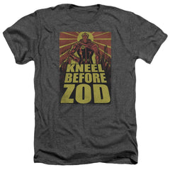 Superman Zod Poster Men's 30/1 Heather 60 40 Poly SS T