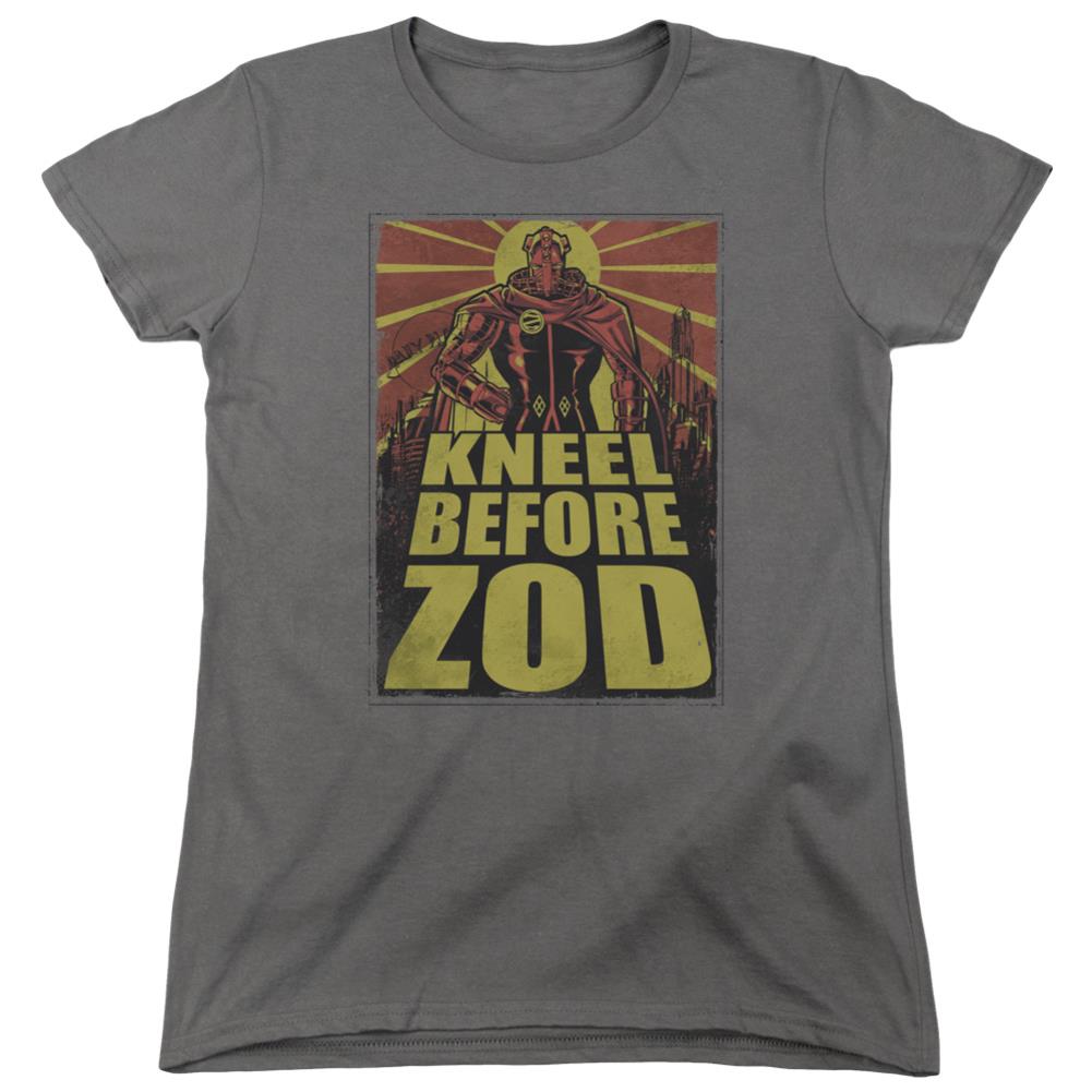 Superman Zod Poster Women's 18/1 Cotton SS T
