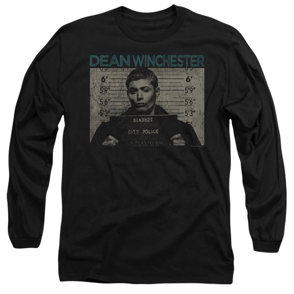 Supernatural Dean Mug Shot Men's 18/1 Cotton Long-Sleeve T-Shirt