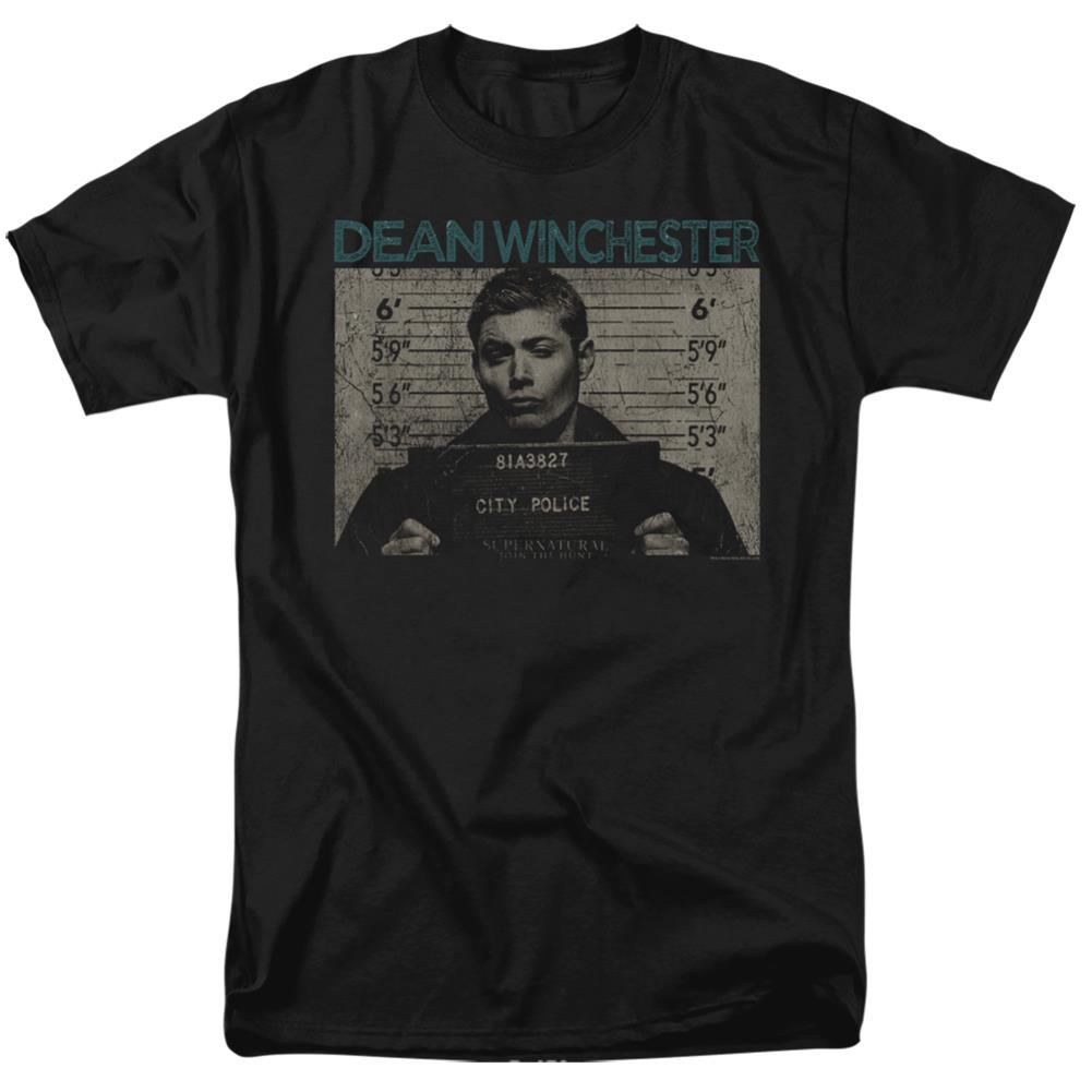 Supernatural Dean Mug Shot Men's 18/1 Cotton Short-Sleeve T-Shirt