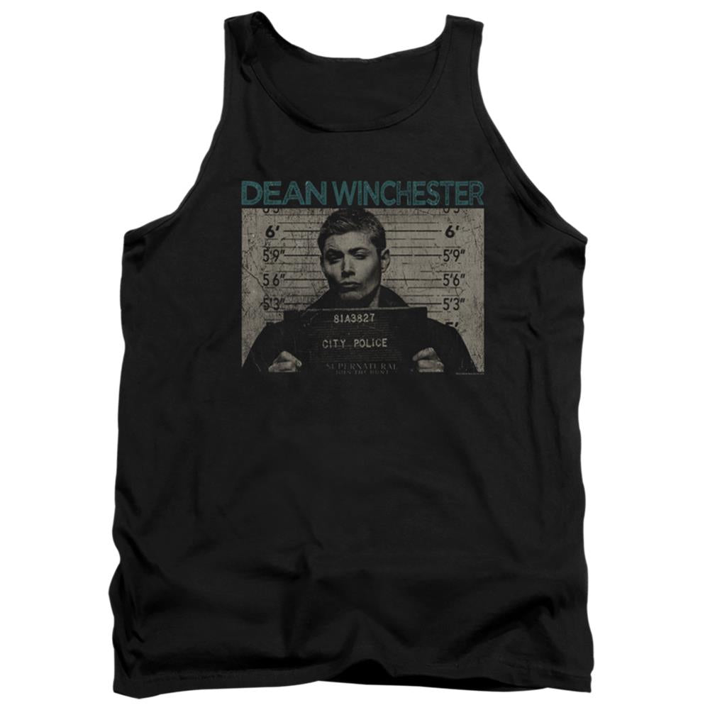 Supernatural Dean Mug Shot Men's 18/1 Cotton Tank Top