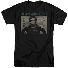 Supernatural Dean Mug Shot Men's 18/1 Tall Cotton Short-Sleeve T-Shirt