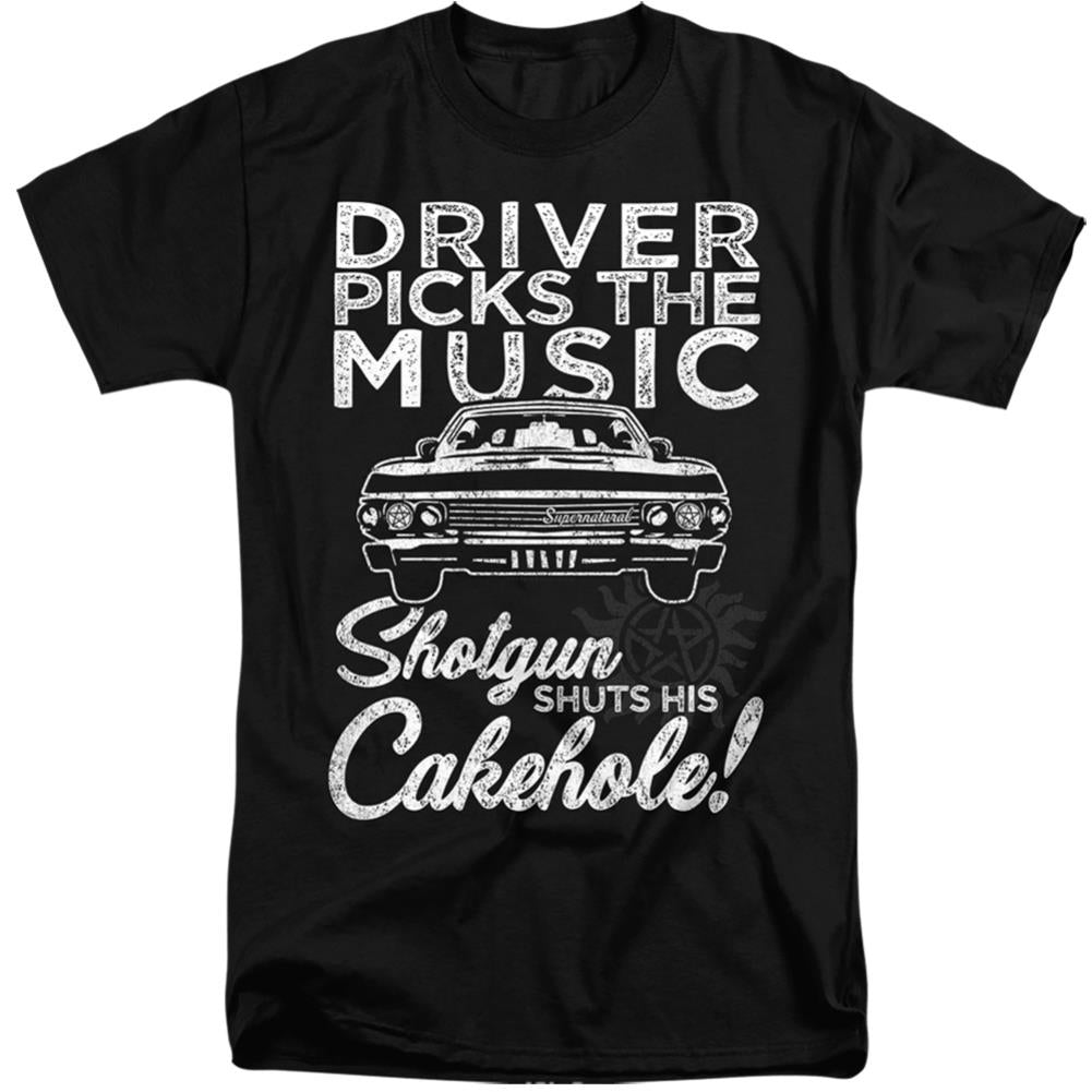 Supernatural Driver Picks Music Men's 18/1 Tall Cotton Short-Sleeve T-Shirt