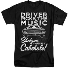 Supernatural Driver Picks Music Men's 18/1 Tall Cotton Short-Sleeve T-Shirt
