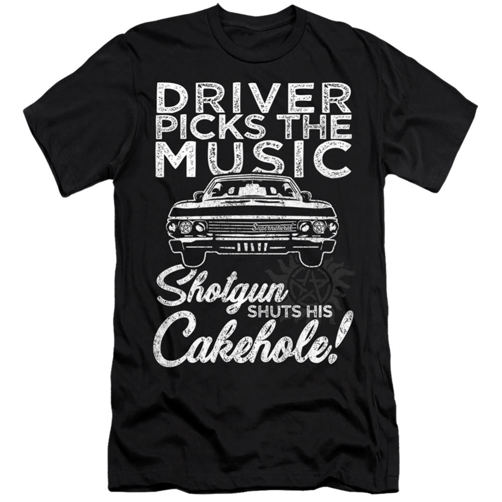 Supernatural Driver Picks Music Men's Ultra-Soft 30/1 Cotton Slim Short-Sleeve T-Shirt