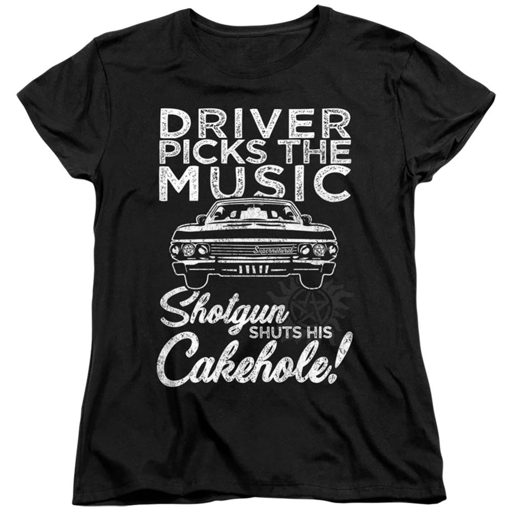 Supernatural Driver Picks Music Women's 18/1 Cotton Short-Sleeve T-Shirt