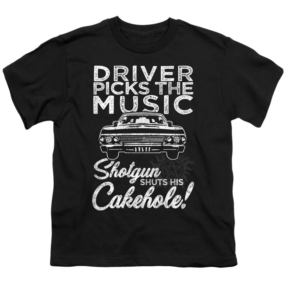 Supernatural Driver Picks Music Youth 18/1 100% Cotton Short-Sleeve T-Shirt