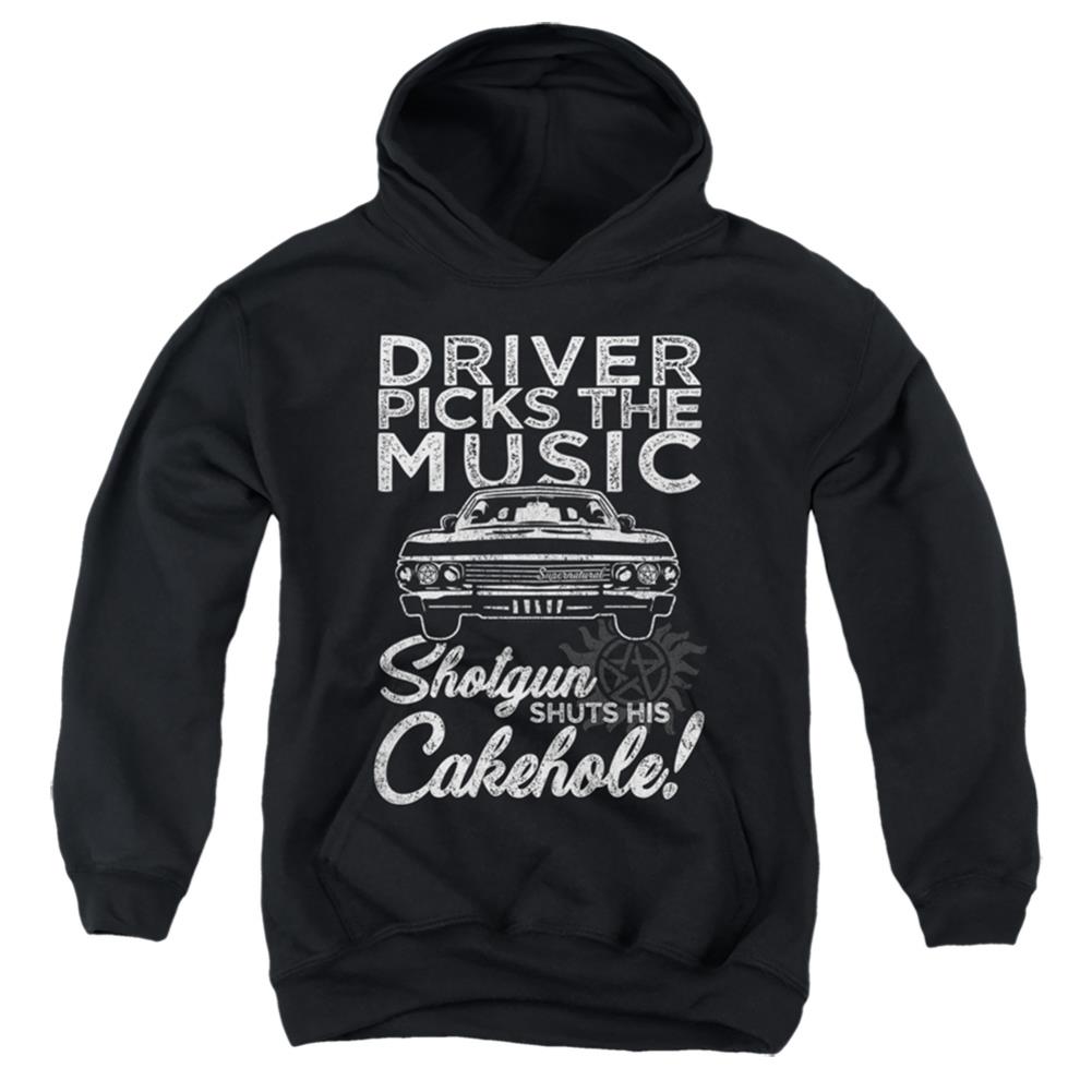 Supernatural Driver Picks Music Youth Cotton Poly Pull-Over Hoodie