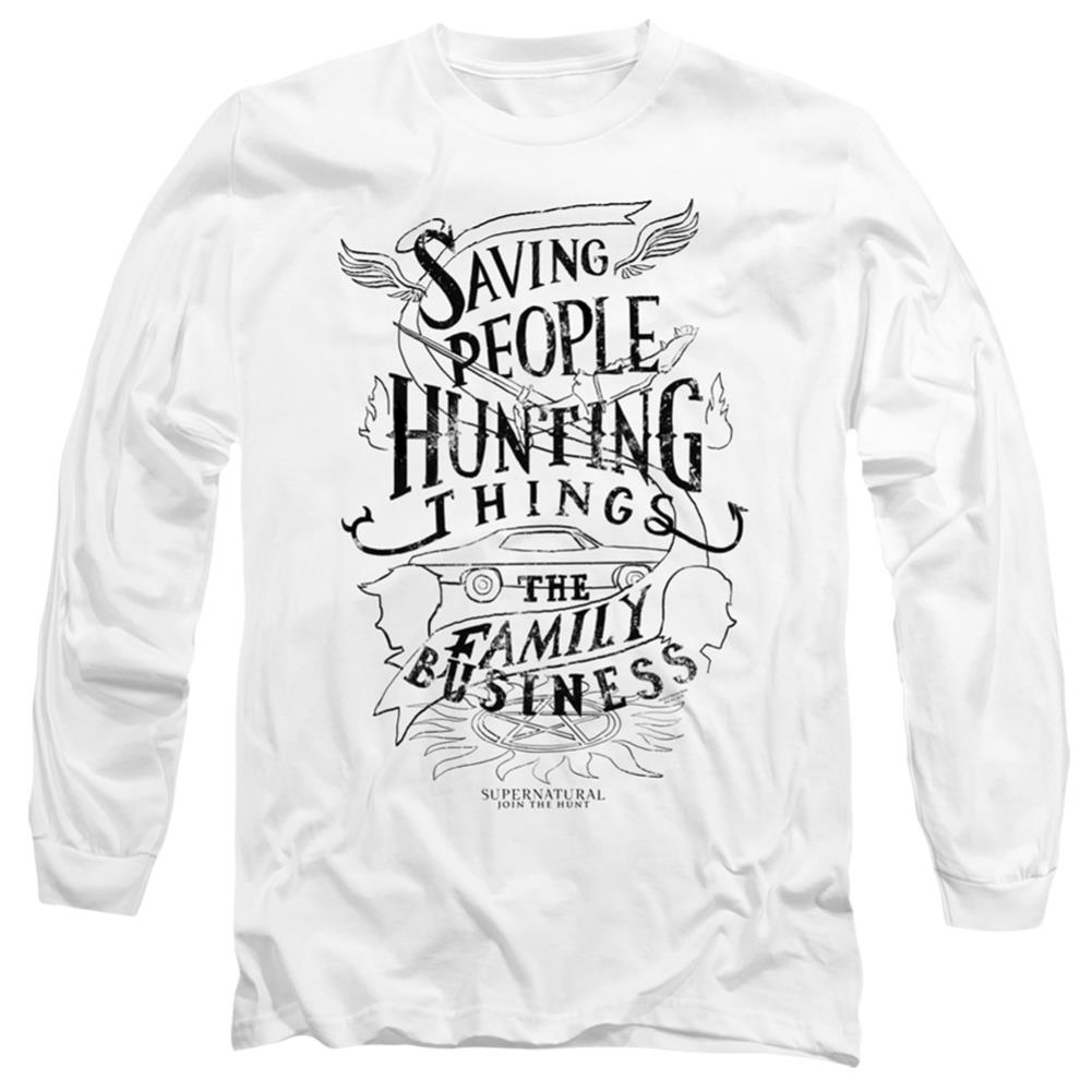 Supernatural Family Business Men's 18/1 Cotton Long-Sleeve T-Shirt