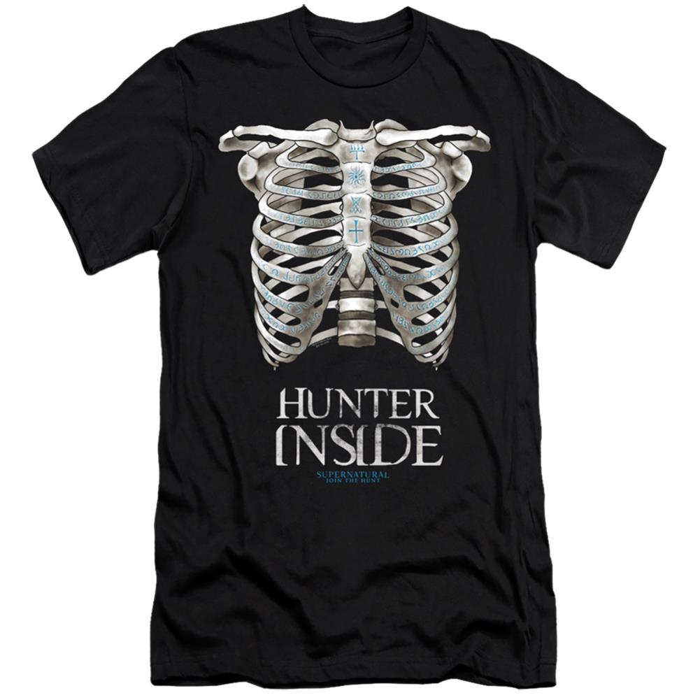 Supernatural Hunter Inside Men's Ultra-Soft 30/1 Cotton Slim Short-Sleeve T-Shirt