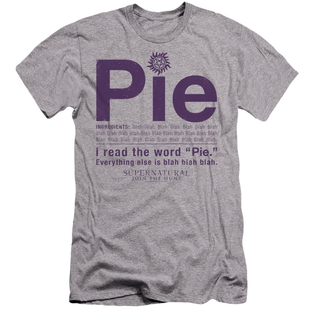 Supernatural Pie Men's Ultra-Soft 30/1 Cotton Slim Short-Sleeve T-Shirt