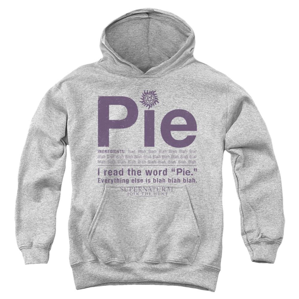 Supernatural Pie Youth Cotton Poly Pull-Over Hoodie