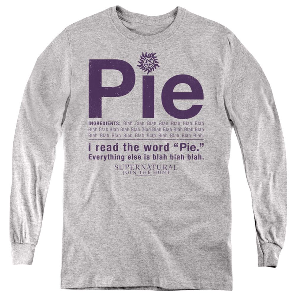 Supernatural Pie Youth Long-Sleeve T-Shirt