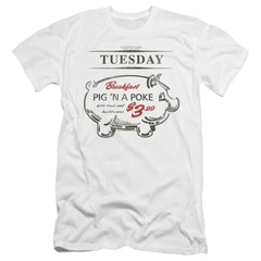 Supernatural Pig N Poke Men's Ultra-Soft 30/1 Cotton Slim Short-Sleeve T-Shirt