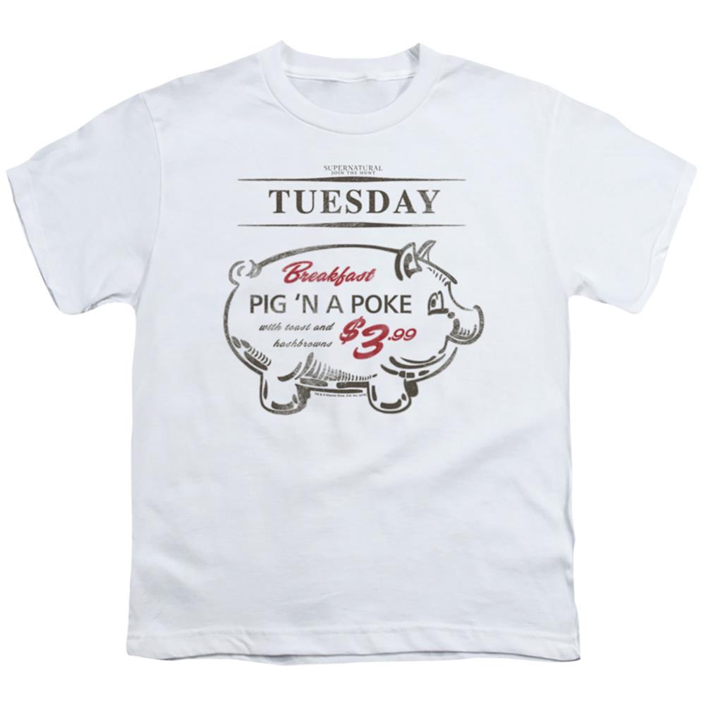 Supernatural Pig N Poke Youth 18/1 100% Cotton Short-Sleeve T-Shirt