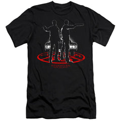 Supernatural Silhouettes Men's Ultra-Soft 30/1 Cotton Slim Short-Sleeve T-Shirt