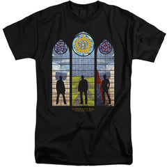 Supernatural Stained Glass Men's 18/1 Tall Cotton Short-Sleeve T-Shirt