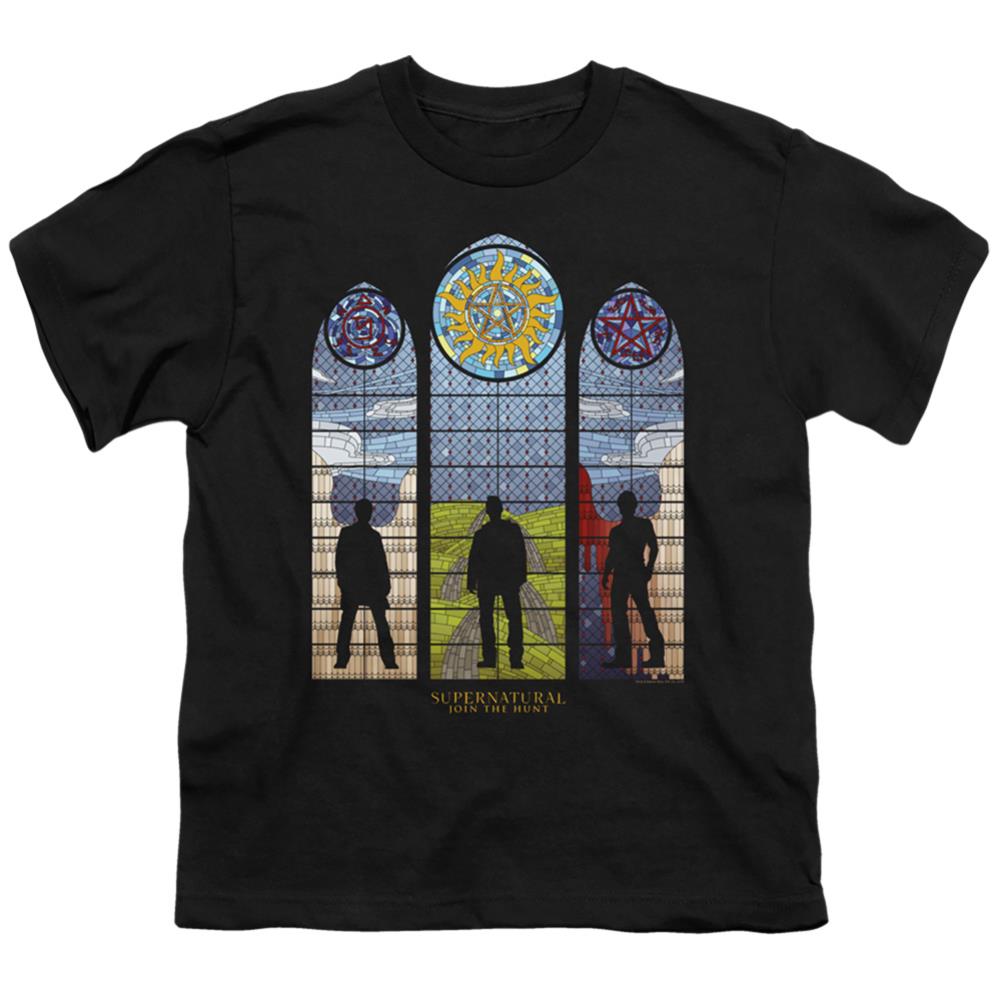 Supernatural Stained Glass Youth 18/1 100% Cotton Short-Sleeve T-Shirt