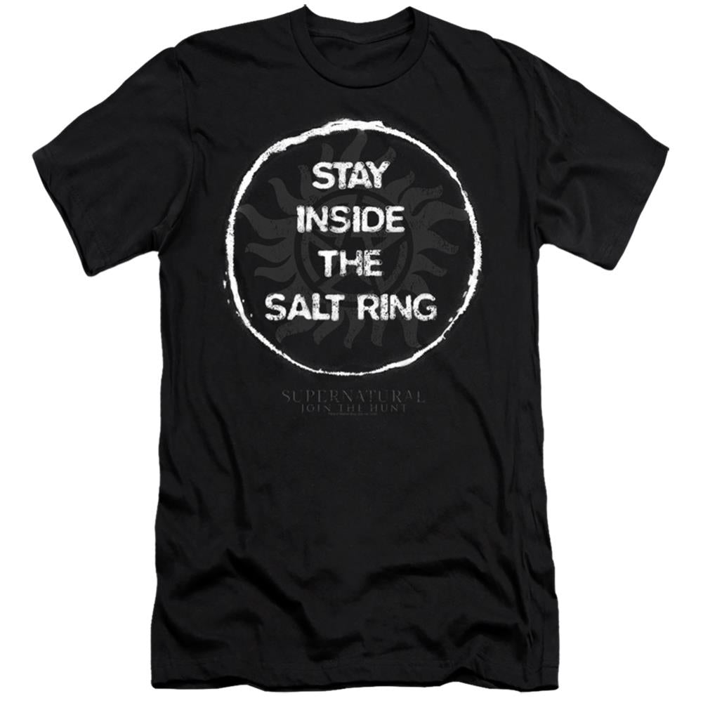 Supernatural Stay Inside The Salt Ring Men's Ultra-Soft 30/1 Cotton Slim Short-Sleeve T-Shirt