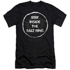 Supernatural Stay Inside The Salt Ring Men's Ultra-Soft 30/1 Cotton Slim Short-Sleeve T-Shirt