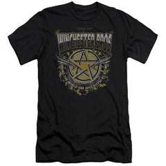 Supernatural Winchester Bros Men's Ultra-Soft 30/1 Cotton Slim Short-Sleeve T-Shirt